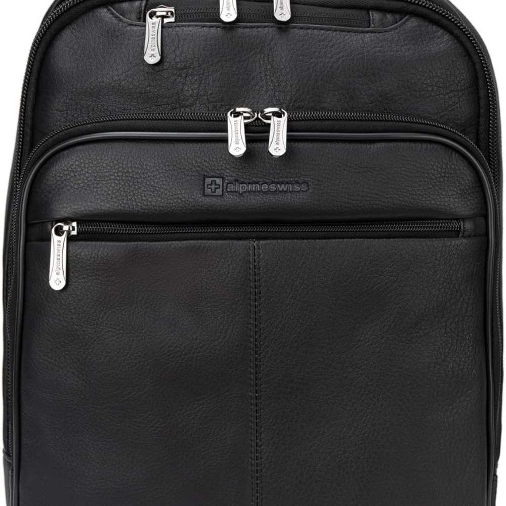 Alpine Swiss Black Men's Backpack